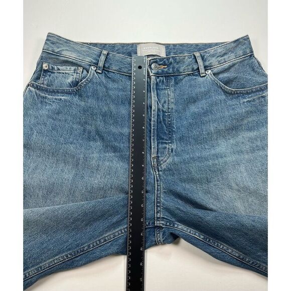 Everlane The Curvy 90's Cheeky Straight Jean Vintage Mid Blue Size 33, 30.5" Ins - Picture 8 of 10